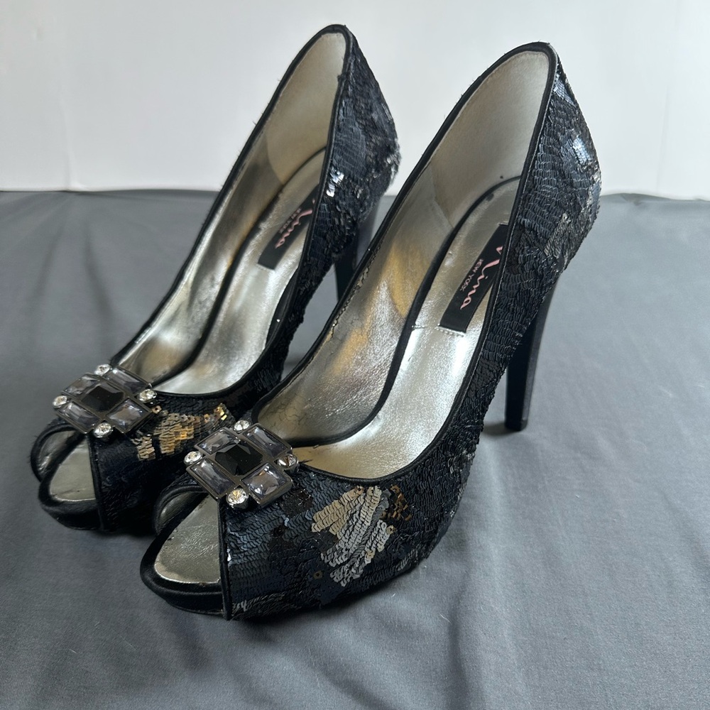 Nina New York Peep toe heels P0033